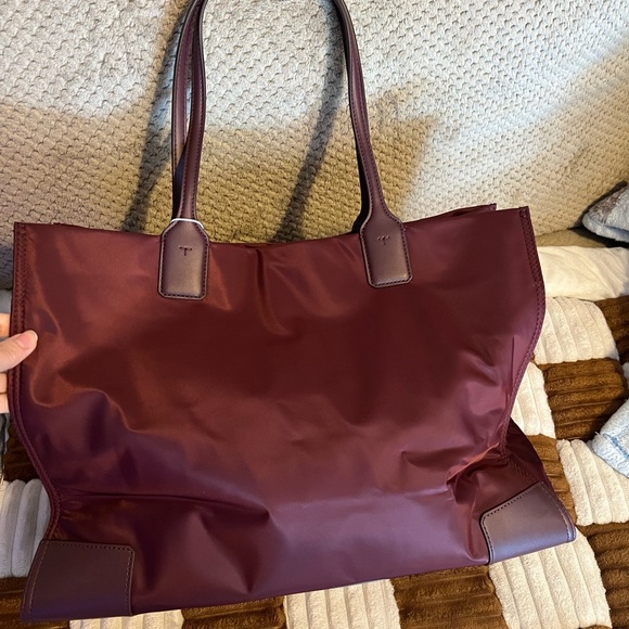 Tory Burch Ella Tote in Claret NWTS! - Picture 2 of 9